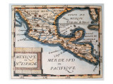 Map of Mexico or New Spain, 1625 Giclee Print by French School 