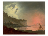 Vesuvius from Posillipo Giclee Print by Joseph Wright of Derby
