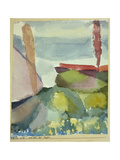 The Seaside in the Rain, 1913 reproduction procédé giclée par Paul Klee