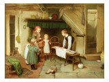 A Visit to the Sweet Shop Giclee-trykk av Harry Brooker A Visit to the Sweet Shop Giclee-trykk av Harry Brooker