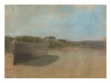 Boat on the Beach, C.1869 Giclee Print by Edgar Degas