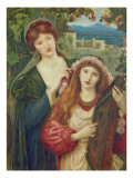 The Childhood of Saint Cecily Giclee Print by Marie Spartali Stillman