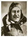 World's First Aeroplane Pilot Giclee Print by English Photographer 