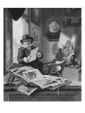 Rembrandt in His Studio Giclee Print by Jan Stolker