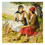 The Story of David Retold reproduction procédé giclée par Clive Uptton