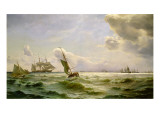 Shipping Off Copenhagen Giclee Print by Carl Frederik Sorensen