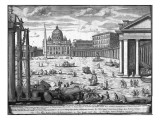 View of St. Peter's, Rome Giclee Print by Giovanni Battista Piranesi