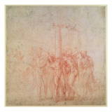 Inv. 1895 6-15-500. R. Giclee Print by Michelangelo Buonarroti 
