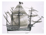 Unidentified Sailing Ship Giclee Print by John J. Arnoldson