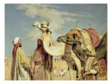 Greetings in the Desert, Egypt reproduction procédé giclée par John Frederick Lewis