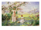 Spring: Picking Flowers, 1898 Giclee Print by Alfred Augustus Glendenning