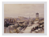 A View of Edinburgh Lámina giclée por David Roberts