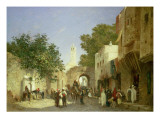 Arab Street Scene, 1872 Giclee-trykk av Honore Boze