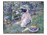 Garden in June, 1911 Reproduction procédé giclée par Frederick Carl Frieseke