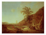 Hilly Italianate Landscape reproduction procédé giclée par Aelbert Cuyp