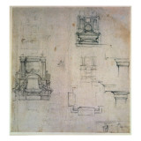 Inv. 1859 6-25-545. R. reproduction procédé giclée par Michelangelo Buonarroti 