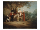 The Marriott Family, 1815 Giclee Print by John E. Ferneley