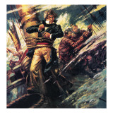 William Turner Painting a Storm Giclee Print by C.l. Doughty