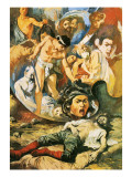 The Death of Caravaggio Giclee Print by Alberto Salinas