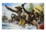Death of Captain Cook Giclee Print by Oliver Frey