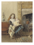 Minding Baby, 1896 Giclee Print by George Goodwin Kilburne