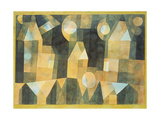 Three Houses and a Bridge, 1922 reproduction procédé giclée par Paul Klee