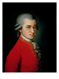 Wolfgang Amadeus Mozart, 1818 Reproduction procédé giclée par Barbara Krafft