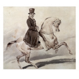 Rider in a Coat Edged with Fur Giclee Print by Theodore Gericault