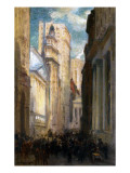 Wall Street, New York, C.1905 Impressão giclée por Colin Campbell Cooper Wall Street, New York, C.1905 Impressão giclée por Colin Campbell Cooper
