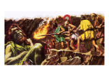Attacking the Cyclops reproduction procédé giclée par Payne 