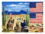 The Stars and Stripes, 1966 Lámina giclée por Escott
