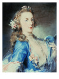 A Young Lady with a Parrot Giclee Print by Rosalba Carriera