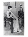 Empress Dowager Cixi Giclee Print by Chinese School 