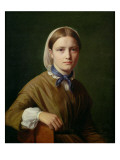 Portrait of Christianne Kobke reproduction procédé giclée par Constantin Hansen