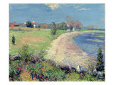 Curving Beach, New England Giclee Print by William James Glackens