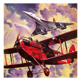 The Story of Britain's Airlines Giclee Print by Wilf Hardy