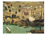 The Port of Seville, C.1590 Lámina giclée por Alonso Sanchez Coello