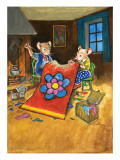 Town Mouse and Country Mouse Giclee Print by Mendoza 