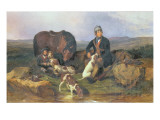 Grouse Shooting, 1848 Giclee Print by Alexander F. Rolfe