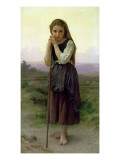 A Little Shepherdess, 1891 Giclee Print by William Adolphe Bouguereau