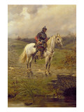 A Roundhead on Horseback Giclee Print by Ernest Crofts