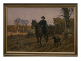 Bismarck on Horseback with Dog Giclee Print by Ernst Henseler