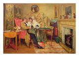 An Attentive Visitor Giclee Print by Walter Dendy Sadler