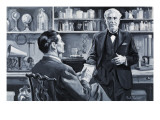 Thomas Alva Edison Giclee Print by Paul Rainer