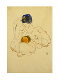 Two Friends, 1912 Giclee-vedos tekijänä Schiele Two Friends, 1912 Giclee-vedos tekijänä Schiele
