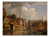 The Kleine Alster in 1842, 1842 Reproduction procédé giclée par Adolf Vollmer