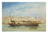 Kanga on the Nile at Luxor Lámina giclée por Emile Prisse d'Avennes Kanga on the Nile at Luxor Lámina giclée por Emile Prisse d'Avennes