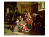 Waiting for the Verdict reproduction procédé giclée par Abraham Solomon