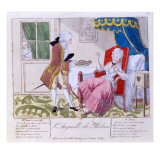 Monsieur and Madame Denis Giclée-Druck von French School 