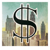 Sign for the Us Dollar Giclee Print by English School 